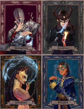 A Gathering of Shadows Cards - Art by Victoria Ying A Gathering Of Shadows Fanart, Gathering Of Shadows, Victoria Ying, A Gathering Of Shadows, Shades Of Magic, A Darker Shade Of Magic, Lockwood And Co, Magic City, Cards Art