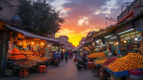 Bustling Market Sunset: As the sun sets, the bustling market street comes alive with vibrant fruit stalls and shoppers. #market #sunset #shopping #vendors #produce #motorcycles #lively #culture #aiart #aiphoto #stockcake https://ayr.app/l/BvzQ Fruit Stall, Perspective Photos, Street Vendors, Sunset Images, Fruit Shop, Street Vendor, Sun Sets, Market Street, Background Pictures