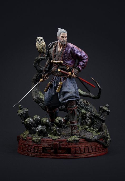 Witcher Ronin, Melted Candles, Video Game Artist, The Witcher Books, Witcher Art, Fantasy Book Series, Hobbies For Men, Witcher 3 Wild Hunt, Buddhist Traditions