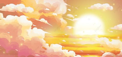 Sun Banner Discord, Peach Banner Discord, Sun Background Aesthetic, Orange Cover Photo, Light Yellow Banner, Yellow Cover Photo, Yellow Aesthetic Banner, Sun Header, Sun Light Background