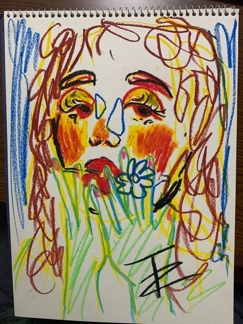 Crayon Aesthetic Art, Colors Of The World Crayola Art, Sketch Ideas Color, Crayon Drawing Aesthetic, Rays Drawing, Cute Face Drawing, Emotion In Art, Art With Crayons, Crayon Drawing Ideas