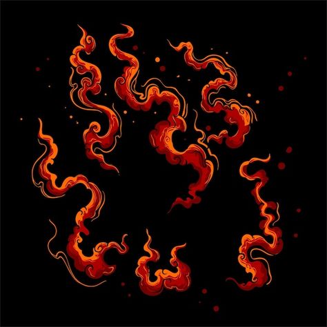 Fire Vector Illustrations, Fire Logo Design, Fire Artwork, Japanese Fire, Fire Background, Vector Background Graphics, Fire Graphic, Fire Pattern, Fire Vector