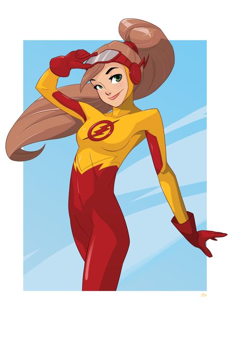 Flash Oc, Female Speedster, Girl Flash, Dc Speedsters, Flash Family, Supergirl Costume, Flash Comics, Superhero Costumes, Character Portrait