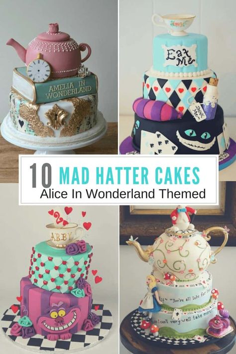 Mad Hatter Cake, Miss Cake, Alice In Wonderland Cake, Wonderland Cake, Alice In Wonderland Tea Party Birthday, Alice In Wonderland Cakes, Onederland Birthday Party, Lil Miss, Alice In Wonderland Wedding