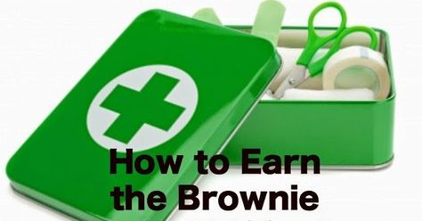 *This post contains affiliate links. Updated August 2019 One of the most important Legacy Badges that transferred with the new Brownie... Brownie First Aid Badge, Girl Scout Brownies Meetings, Girl Scout Brownie Badges, Girl Scout Meeting Ideas, Brownie Badges, Brownie Scouts, Brownie Girl Scout, Girl Scout Badges, Girl Scout Daisy