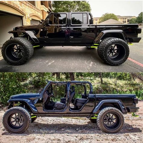 Ford Ranger Modified, Jeep Wrangler Pickup, Wrangler Pickup, Red Jeep Wrangler, Jeep Pickup Truck, Chevy Trucks Silverado, Custom Jeep Wrangler, Jeep Jt, Jeep Wave