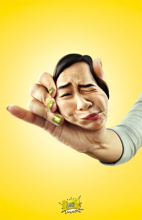 Print ad: Sour Lemon Candy: Sour Lemon Candy, Funny Commercial Ads, Css Design, Funny Commercials, 광고 디자인, Ad Of The World, Publicidad Creativa, Great Ads, Best Ads