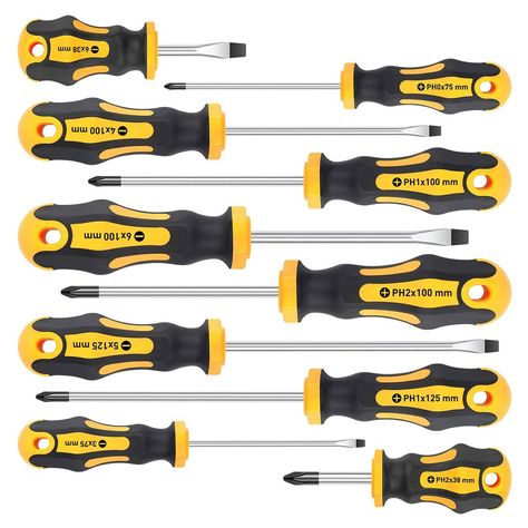 11 Tools Every Renter Needs | The Family Handyman Faux Fireplace Mantels, Magnetic Tools, Screwdriver Tool, Phillips Screwdriver, Faux Fireplace, Woodworking Hand Tools, Storage Buckets, Screwdriver Set, Router Bits