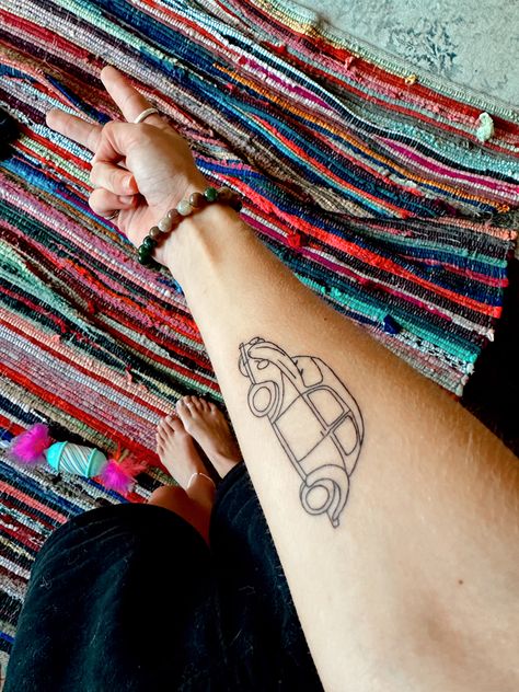 Volkswagen Beetle Tattoo, Vw Beetle Tattoo, 1969 Vw Beetle, Beetle Tattoo, Bug Tattoo, Beetle Bug, Vw Beetle, Vw Beetles, Tattoo Inspo