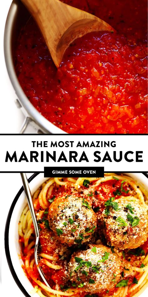 Marinara Sauce Homemade San Marzano, Giada Marinara Sauce Recipe, Fresh Marinara Sauce Homemade, Best Marinara Sauce Homemade, Authentic Marinara Sauce, Spaghetti Sauce Homemade, The Best Marinara Sauce, Tomato Sauce Recipes, Quick Marinara Sauce