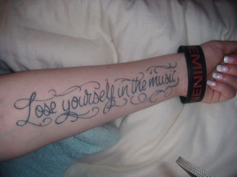 Eminem lyrics. Eminem Tattoo, Music Love Quotes, Latin Tattoo, Family Quotes Tattoos, Love Quote Tattoos, Quotes For Tattoos, Eminem Lyrics, Tattoo Quotes About Strength, Tattoo Quotes About Life