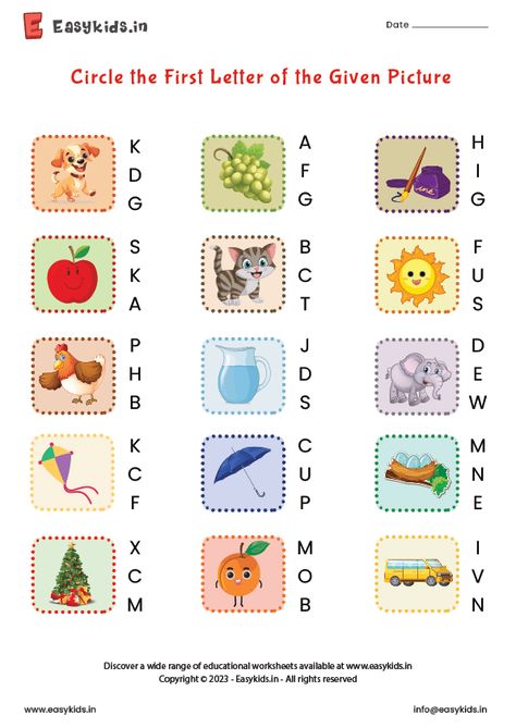 Capital Alphabet Worksheets, First Letter Of The Picture Worksheet, Circle The Correct Letter Worksheet, Small Letters Worksheets, Capital Letters Worksheet, Khmer Tattoo, Nursery Worksheets, Letter Recognition Worksheets, Letter Worksheets For Preschool