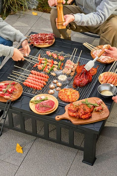 Korean Bbq Camping, Barbecue Aesthetic, Fish Grill, Elegant Food, Bbq Picnic, Yummy Comfort Food, Picnic Food, English Food, Cuisine Recipes