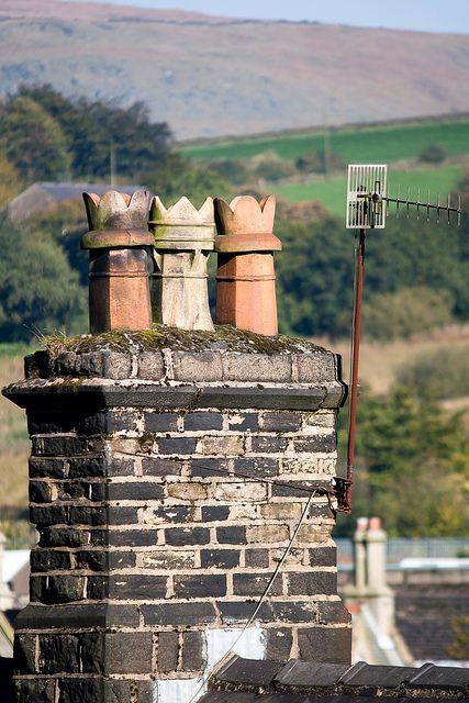 Chimney Tops Chimney Tops, Chimney Pots, Chimney Design, English Country Cottage, Chimney Cap, Chimney Sweep, Chimney Breast, Rustic Glam, Village Life