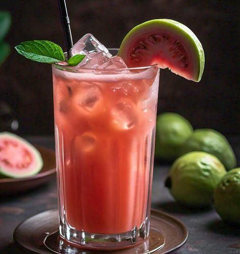 This Jamaican style Guava juice is perfect for those days when the heat is too much to bear. Give it a try and tell me what you think.
 @myislandjamaica Guava Pineapple Cocktail, Guava Gin Cocktail, Guava Nectar Cocktail, Guava Juice Youtube, Cocktail With Guava Juice, Jamaican Independence Day, Guava Drink, Guava Benefits, Guavas