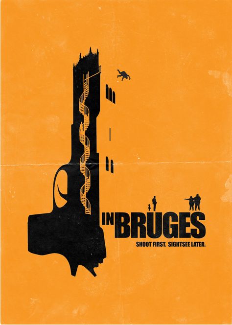 In Bruges : poster In Bruges Movie, Martin Mcdonagh, Brendan Gleeson, Film Posters Art, In Bruges, Best Movie Posters, Fan Poster, Ralph Fiennes, Minimalist Movie Poster