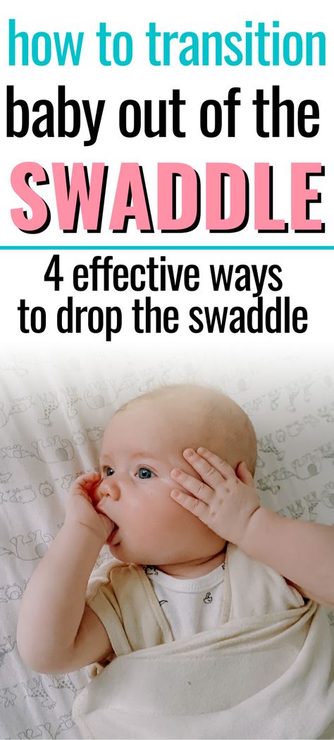 4 easy and effective ways to drop the swaddle without losing sleep. Help your baby sleep through the night even when transitioning out of the swaddle with these tips, from a mom of 4. Getting Baby To Sleep, Moms On Call, Baby Sleep Through The Night, Swaddle Transition, Halo Sleep Sack, Baby Sleep Schedule, Sleep Training Baby, Help Baby Sleep, Pregnancy Advice