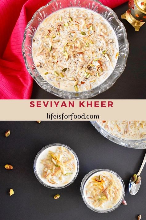 Seviyan Kheer, Vermicelli Kheer Recipe, Peanut Chutney, Kheer Recipe, Milk Dessert, Dried Potatoes, Indian Dessert, Sweet Recipe, Dairy Free Diet