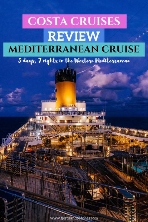 Review of a Costa Cruise in the Western Mediterranean (8 days, 7 nights) #Costa #Cruise #Travel First Time Cruise Tips, First Time Cruise, Cruise Tips And Tricks, Costa Cruises, First Cruise, Beach Hacks Kids, Best Instagram Photos, Kids Camping, Traveling Alone