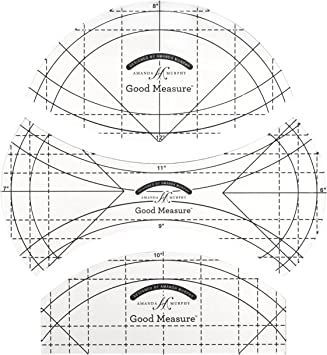 Good Measure Every Curve 1/4" ruler set Quilting Lines, Amanda Murphy, Ruler Set, Quilt In A Day, Quilting Rulers, Machine Quilting, Ruler, Crafts To Make, Circles