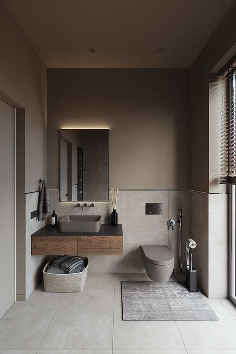 Masculine Bathroom, Porcelain Slab, Modern Small Bathrooms, Luxury Master Bathrooms, Industrial Bathroom, Toilet Design, Bathroom Inspiration Decor, Bad Design, Cadiz