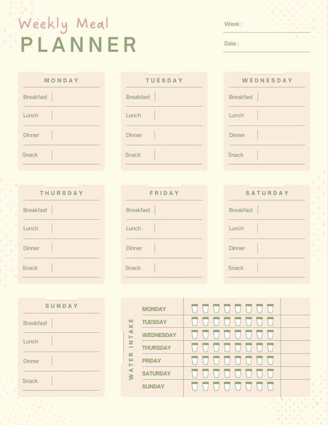 You are able to download this printal weekly meal prep planner Free Printable Daily Planner Template, Free Daily Planner Template, Notion Budget Template, Planner Templates Goodnotes, Tablet Notes, Journal On Ipad, Planner Template Minimalist, Healthy Eating Planner, Bullet Journal On Ipad