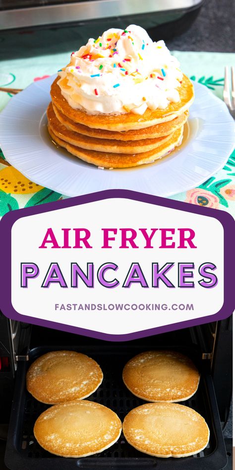 Air Fryer Frozen Pancakes Frozen Pancakes, Air Fryer Recipes Snacks, Freeze Pancakes, Sausage Patty, Air Fryer Recipes Easy, Cooking Ingredients, Perfect Breakfast, Quick Breakfast, Fryer Recipes