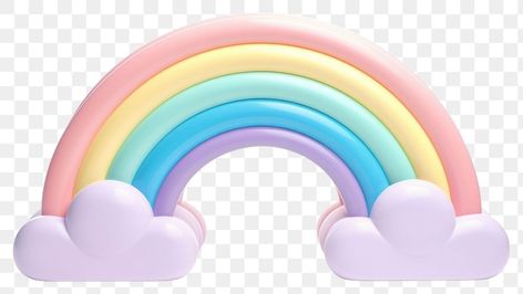 Rainbow Topper, Background Architecture, Egg Png, 3d Clouds, 3d Rainbow, Rainbow Clipart, Pastel Clouds, Light Clay, Rainbow Png