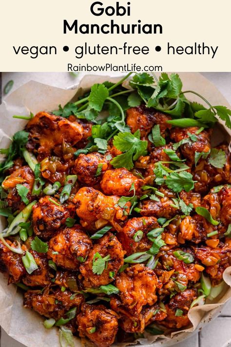 Rainbow Plant Life, Chinese Appetizers, Chinese Diet, Gobi Manchurian, Manchurian Recipe, Fried Cauliflower, Chili Garlic Sauce, Masala Recipe, Tikka Masala