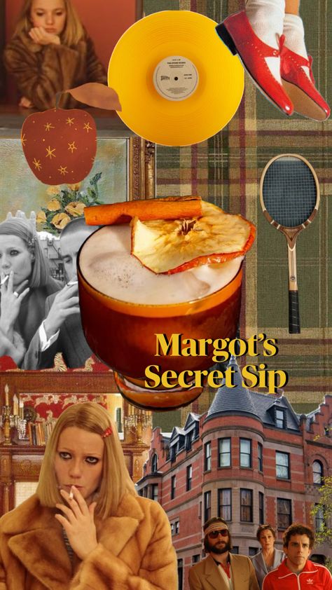 The royal tenenbaums cocktail recipe Margot #wesanderson Margot Tenenbaum, Royal Tenenbaums, The Royal Tenenbaums, Wes Anderson, Cocktail Recipe, Cocktail Recipes, Film