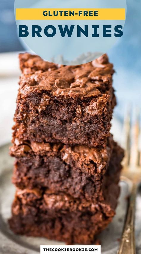 Gluten Free Brownies Without Chocolate Chips, Gluten Free Flour Brownies, Gluten Free Brownies Bobs Red Mill, Best Gf Brownies, Gluten Free Brownie Recipe Easy, Gluten Free Brownies From Scratch, Brownie Recipes Gluten Free, Gf Brownies Easy, Gf Brownie Recipe