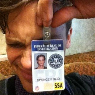 hahaha his picture looks like a delinquent ten year old!! awww :D Matthew Gray, Matthew Gray Gubler, Spencer Reid, At School, First Day