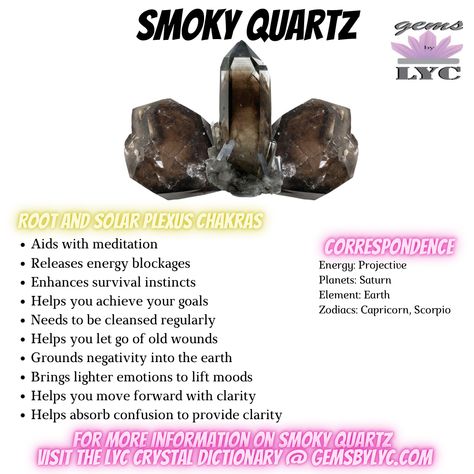 Smoky Quartz Crystal Meaning, Smokey Quartz Meaning, Smoky Quartz Meaning, Smoky Quartz Properties, Types Of Quartz, Quartz Crystal Meaning, Crystal Knowledge, Crystal Cards, Release Energy