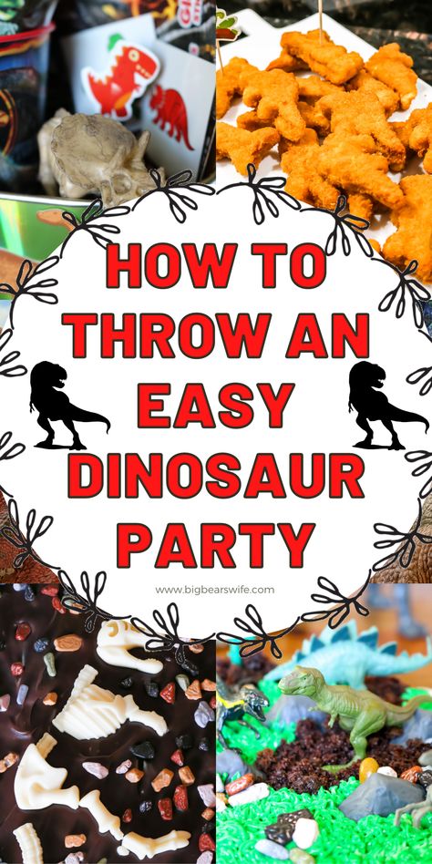 Cute Dinosaur Party Decorations, Dinosaur Party Diy Decorations, Dinosaur Birthday Party On A Budget, Diy Dinosaur Birthday Decorations, Dinosaur Lunch Ideas, Dino Games For Kids Birthday Parties, Dollar Tree Dinosaur Party Ideas, Colorful Dinosaur Birthday Party, Jurassic Park Party Food