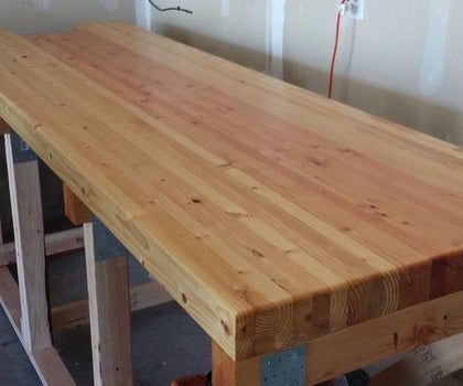 Workshop Organization - Instructables Workshop Bench, Workbench Top, Building A Workbench, Workbench Plans Diy, Tool Bench, Woodworking Bench Plans, Diy Workbench, Woodworking Project Plans, Workbench Plans