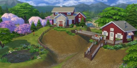 Sims 4 Terrain, Sims Love, Awesome Houses, Sims Building, Sims House Plans, Building Tips, Sims Four, 4th November, Sims 4 Build