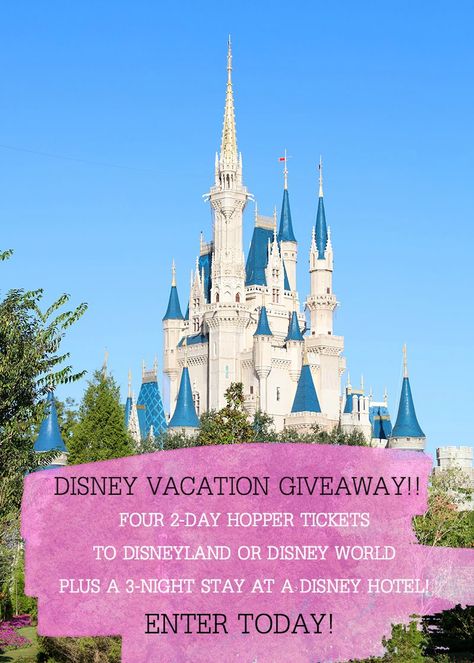 Dream Disney Vacation Giveaway Ideas, Disney World Tickets, Disneyland Tickets, Disney Hotels, Disney Family Vacation, Disneyland California, Family Vacation Destinations, Disney Tips, Disney Dining