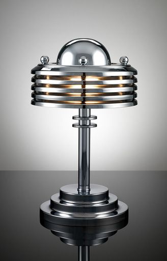 Ellegant! erry Tynan machine age art deco lamp. Learn about your collectibles, antiques, valuables, and vintage items from licensed appraisers, auctioneers, and experts. http://www.bluevaultsecure.com/roadshow-events.php                                                                                                                                                      More Arte Art Deco, Wallpaper Art Deco, Lampe Art Deco, Art Deco Lamp, Deco Lamp, Art Deco Inspiration, Streamline Moderne, Art Deco Decor, Deco Luminaire