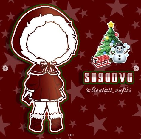 Not mine! Free to use with proper credit to owner. Gacha Club Christmas Outfit Ideas, Gacha Life Outfits Christmas, Gacha Life 2 Christmas Outfits, Kawaii Christmas Outfits, Christmas Gacha Club Outfits, Gacha Club Winter Outfits, Gacha Club Cute Outfit, Gacha Club Christmas, Gacha Club Christmas Outfits