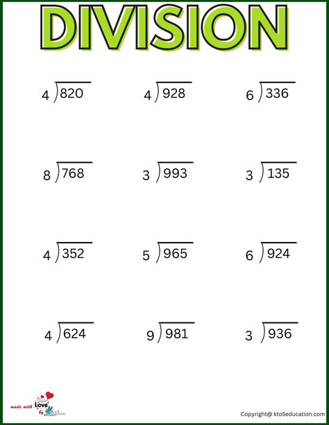 Divisions Worksheets For Third Graders | FREE Download 2nd Grade Division Worksheets, Division Worksheets 3rd Grade, 3rd Grade Division Worksheets, 3rd Grade Multiplication Worksheets, Division Worksheets Grade 3, Christmas Multiplication Worksheets, Maths Classroom Displays, 3rd Grade Division, Maths Classroom