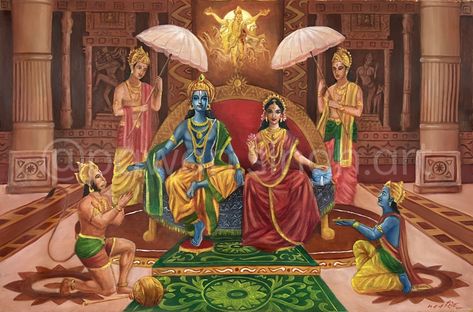 Ram darbar siya ram sita ram hanuman bajrang bali Ram Darbar Drawing, Ram Darbar Paintings, Ram Oil Painting, Sita Ram Hanuman, Siya Ram Painting, Ram Sita Photo, Pawan Singh, Jai Shri Ram, Siya Ram