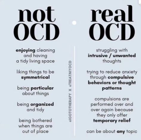 Ocd Quotes, Psychology Hacks, Types Of Mental Health, Mental Health Education, Psychology Studies, Personality Psychology, Psychology Disorders, Mental Health Therapy, Therapy Tools