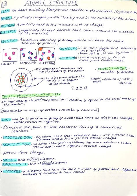 Quantitative Chemistry Notes, Gcse Science Revision Chemistry, Gcse Combined Science Revision, Chemistry Paper 1 Revision Aqa, Chemistry Gcse Notes, Combined Science Gcse Notes, Chemistry Paper 1 Revision, Chemistry Notes Study Guides, Matter Notes