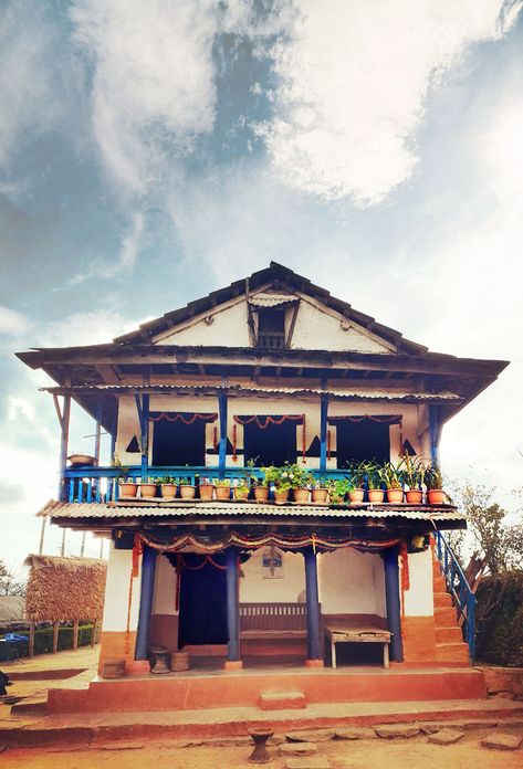 Limbu House | Limbu people | Eastern Nepal Nepali House, Nepalese Architecture, Nepal Village House, Nepali Village, Baudha Nepal, Tiny House, House Styles, Architecture