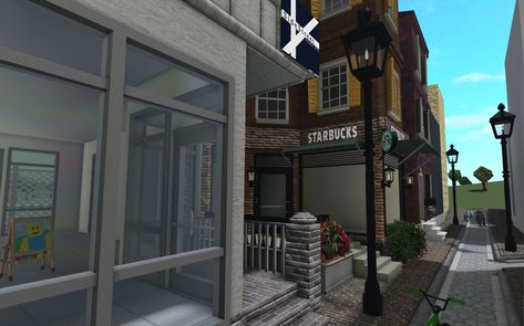 Bloxburg New York, Nyc Bloxburg, Bloxburg Town Ideas, Bloxburg Nyc, City Exterior, Bloxburg Apartment, Bloxburg City, Bloxburg Town, City Ideas