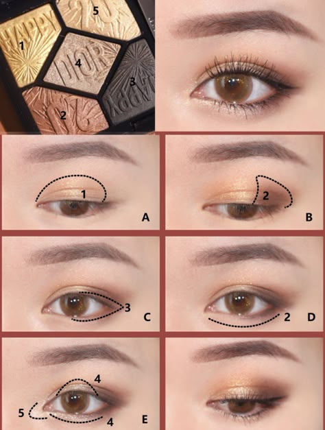 Eye Makeup Guide, Maquillage Yeux Cut Crease, Bentuk Alis, Mekap Mata, Soft Eye Makeup, Anime Eye Makeup, Korean Eye, Makeup Secret, Beginners Eye Makeup