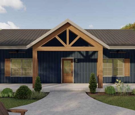 Mudroom reno covered entry, post and beam style