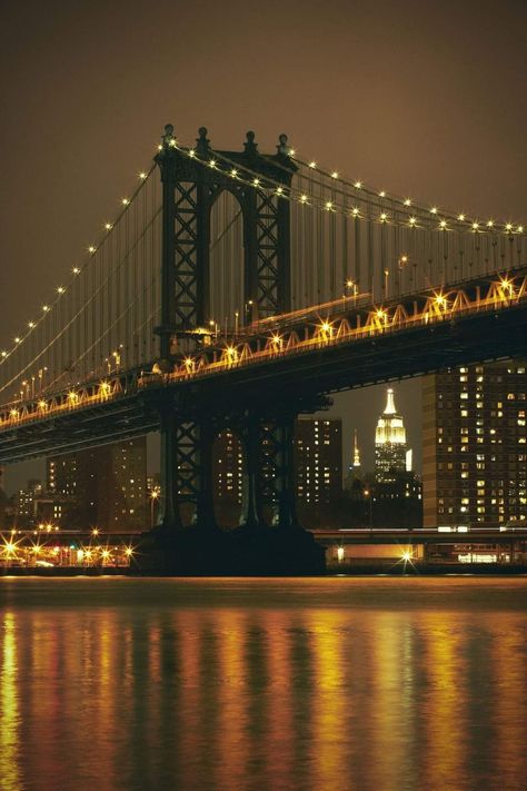 Nyc Lights, City Lights At Night, Visit New York City, Manhattan Bridge, New York City Manhattan, Visit New York, New York City Travel, I Love New York, Lower Manhattan