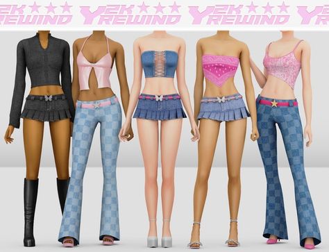 [B0T0XBRAT] Y2K Rewind | Patreon Sims 4 Expansions, Sims 4 Cc Folder, 2000s Clothes, Sims 4 House Design, Sims 4 Collections, Sims 4 Mods Clothes, Sims 4 Cas, Y2k Clothes, Sims 4 Cc Finds