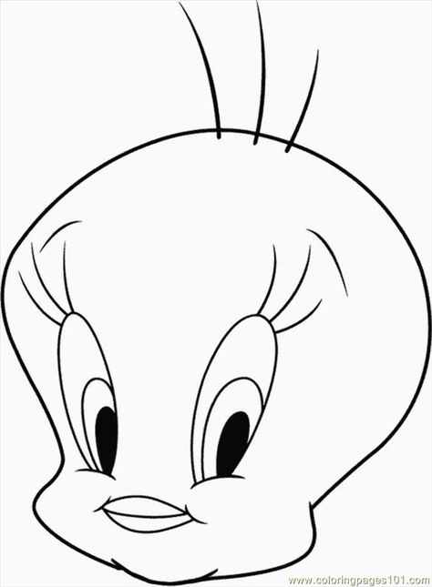 Free Printable Tweety Bird Coloring Pages For Kids Cartoon Bird Drawing, Tweety Bird Drawing, Bird Template, Witch Coloring Pages, Cartoon Birds, Bird Coloring Pages, Coloring Sheets For Kids, Tweety Bird, Easy Coloring Pages